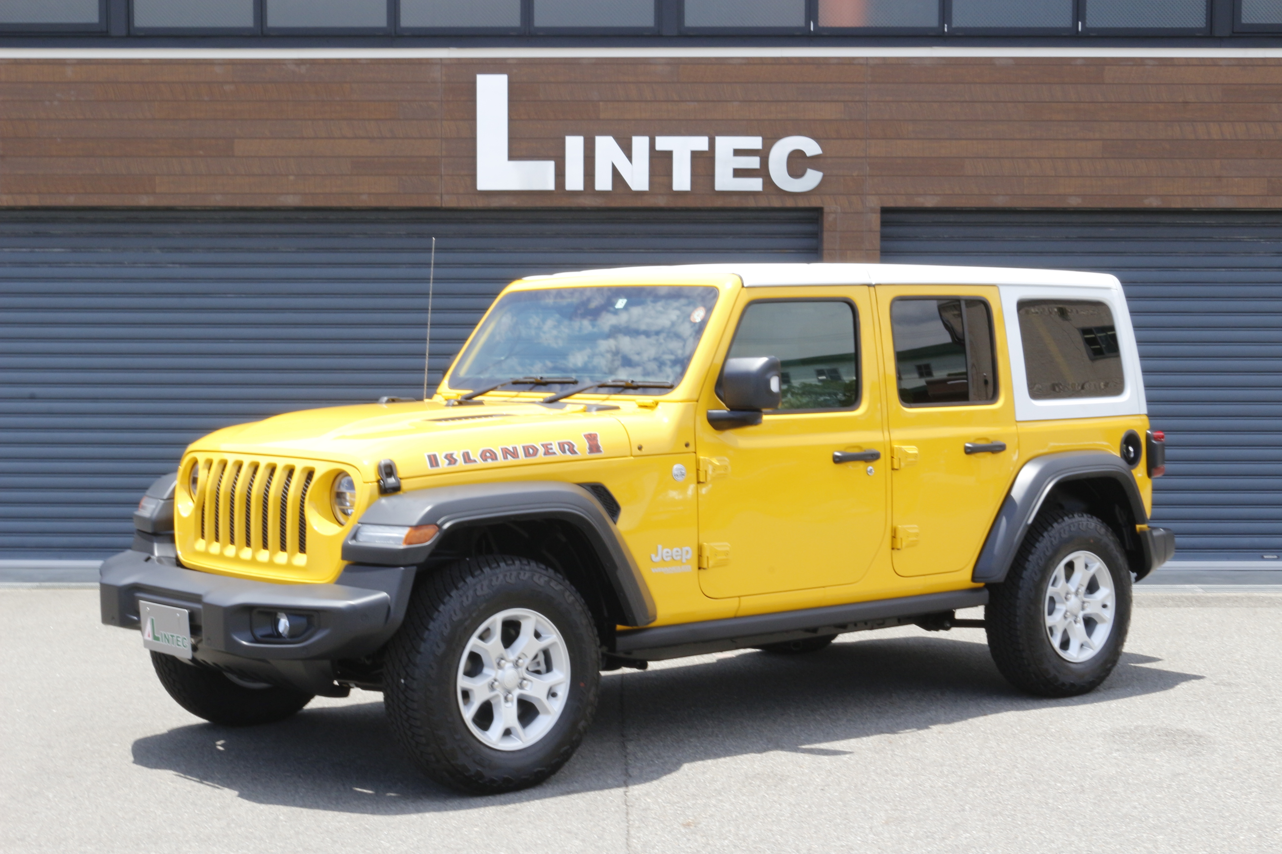 ジープ ラングラー アンリミテッド アイランダー 4wd 100台限定車 登録済未使用車 ヘアラインイエロークリアコート 外車 輸入車 のリンテック Lintec